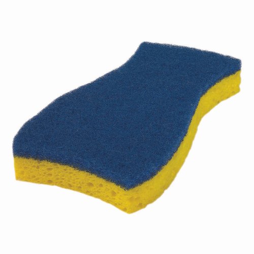 Disco, Inc TSS20 SPONGE N' SCRUBBER CONTOUR BLUE/YELLOW CELLULOSE -- PRICED PER CASE 20 EACH PER CASE