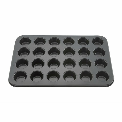 Winco AMF-24MNS 24 Cup Mini Muffin Pan, Non-stick, 1-1/2oz, Carbon Steel