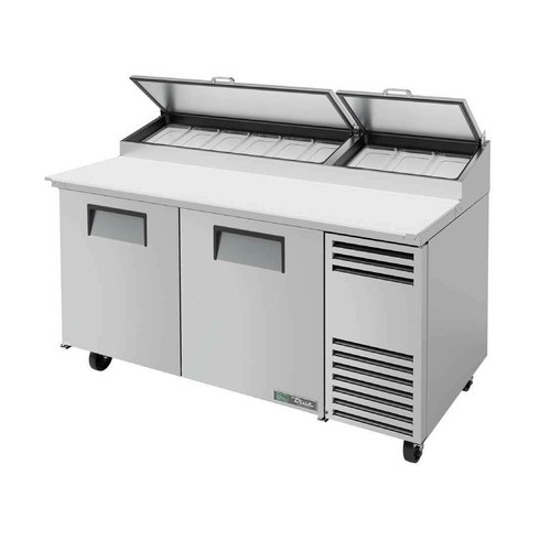 True Mfg. - General Foodservice  TPP-AT-67-HC  Refrigerated Pizza Prep Table, 67.38''W, 115v