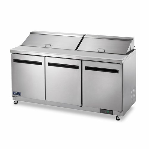 Arctic Air  AMT72R  Mega Top Sandwich/Salad Prep Table, three-section, 71-1/2'' W