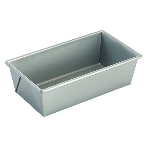 Winco HLP-84 Loaf Pan, 1 Lb, 8-1/2''x4-1/2''x2-3/4''H, 0.6mm, Silicon Glaze, Aluminized Steel