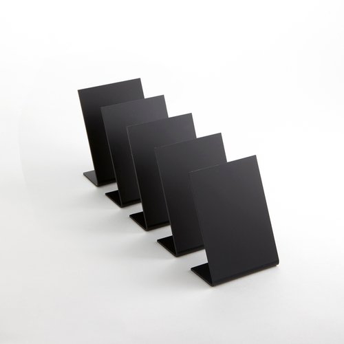 American Metalcraft  TBABLA7  TABLE TOP CHALKBOARD, BLACK, 5PKCHINA