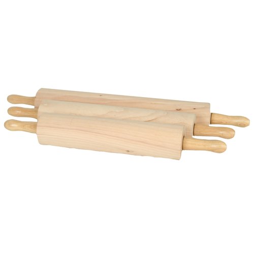 Thunder Group WDRNP013 ROLLING PIN, 13'', 3 1/4'' DIA. WOODEN