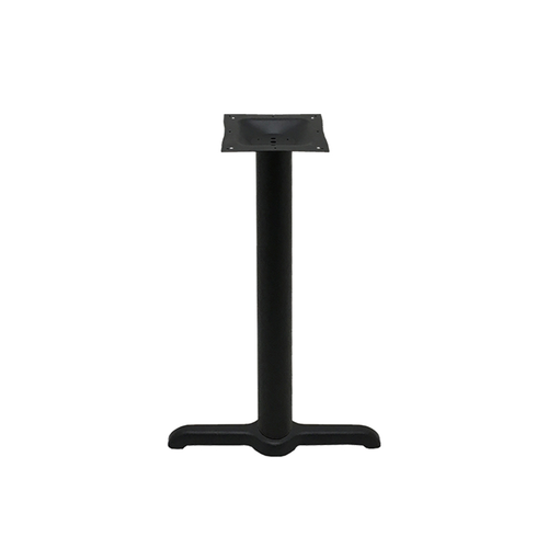 Oak Street B522-STD Table End Base, 5'' x 22'' base spread, 3'' column, 28-3/4'' standard height, black