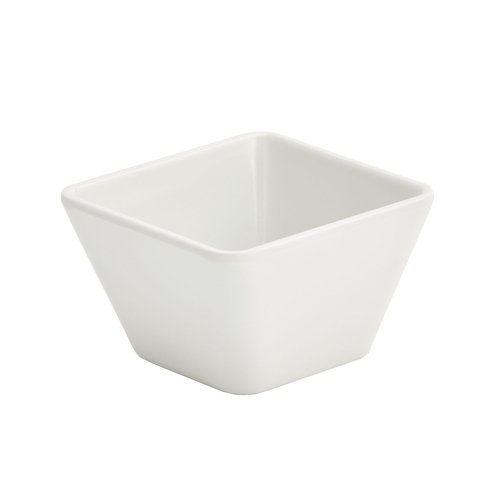 Vollrath  V22200  Melamine Bowl, XS square, White, 1/8 QT., 3 1/2'' x 2-1/8''H