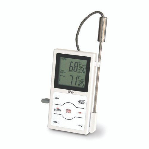CDN DSP1-S Dual-Sensing Probe Thermometer/Timer - Silver