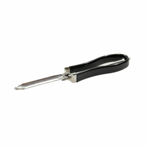 TableCraft Products 45000 Swivel Peeler, Stainless Steel w/ Black Vinyl Handle