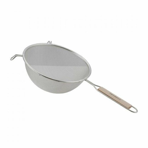 Libertyware  WHSSM8  Strainer, 8'', stainless steel, medium single mesh, wood handle