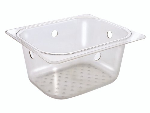 Krowne Metal  30-160  Perforated Basket, 6'' deep, for 10'' x 14'' & 10'' x 12'' dump sinks, plastic