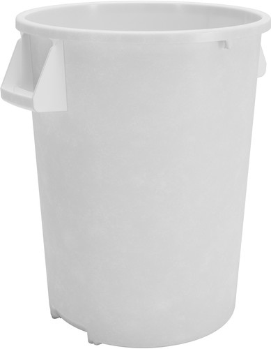 CFS Brands  84102002  Bronco Waste Bin Trash Container/Can, 20 gallon, polyethylene, white