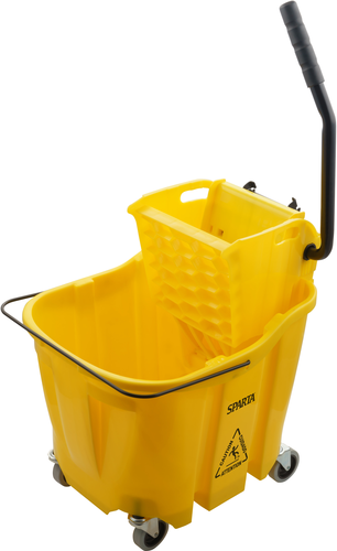 CFS Brands  8690404  OmniFit 35qt. Mop Bucket Combo, side press wringer, yellow
