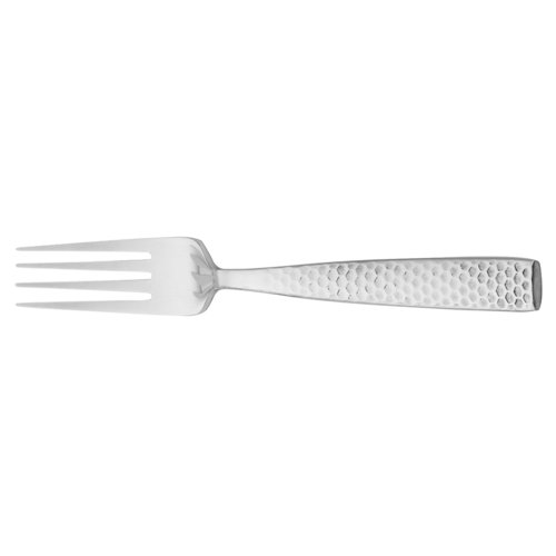 Steelite  WL48051  European Dinner Fork, 7-15/16'', heavy weight, 18/0 stainless steel, hammered finish, Walco, Alps