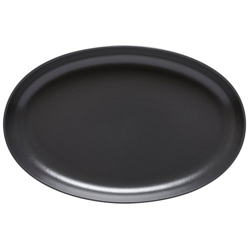 Costa Nova SOA411-SEE Oval Serving Platter, 16''L x 10.25''W x 1.75''H, stoneware, Pacifica, seed grey